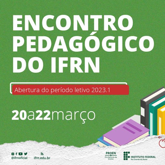 #13003 Divulgada a programação do Encontro Pedagógico 2023.1
