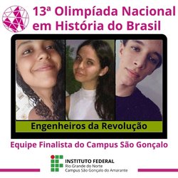 #13183 IFRN tem 51 equipes finalistas na Olimpíada Nacional de História do Brasil