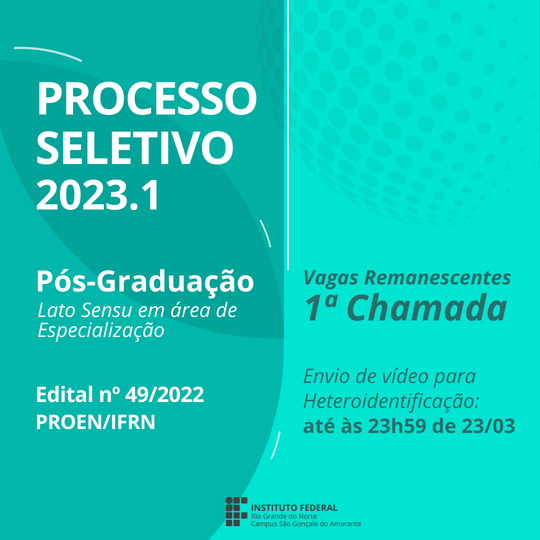 #13195 (Edital 49/2022) Pós-graduação em Gerenciamento de Obras: 1a chamada para vagas remanescentes sofre retificação