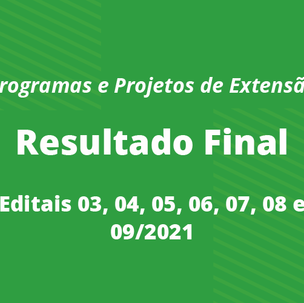 #13404 Proex divulga resultado final das propostas de projeto