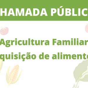 #13622 Chamada Publica para aquisição de gêneros alimentícios
