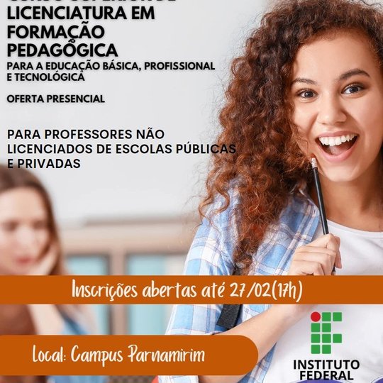 #13627 Campus oferta vagas para Curso de Licenciatura em Formação Pedagógica
