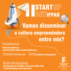 #13657 II Startup Day acontece dia 24 no auditório Dominguinhos