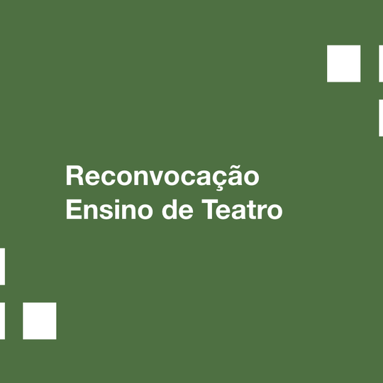 #13695 Divulgado a reconvocação das Matrículas para Especialização em ensino de Teatro