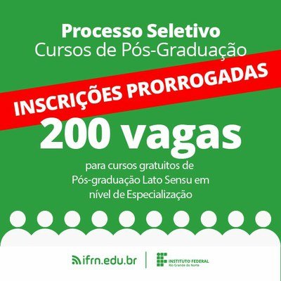#13957 Especializações: novo prazo prorroga inscrições até 14/2