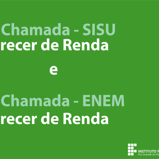 #14028 Campus divulga Resultado do Parecer de Renda 