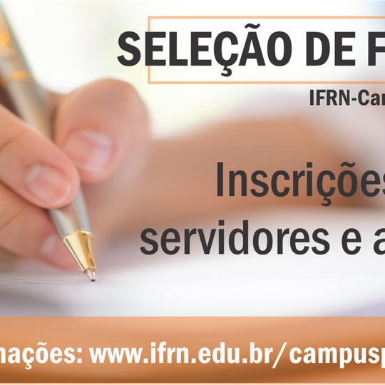 #14385 Campus seleciona fiscais para exame de seleção