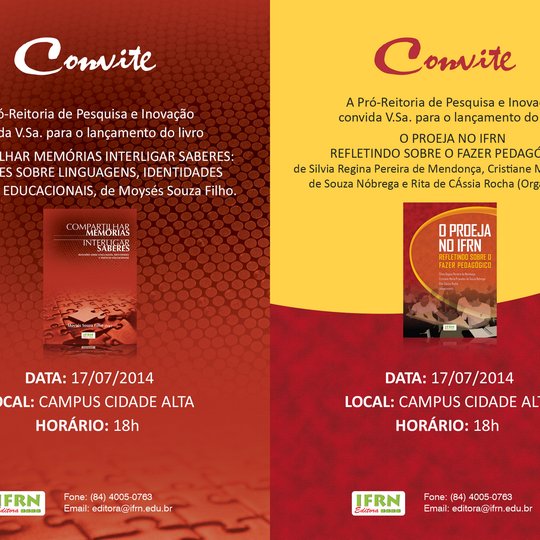 #14860 Editora do IFRN realiza o lançamento de seis livros