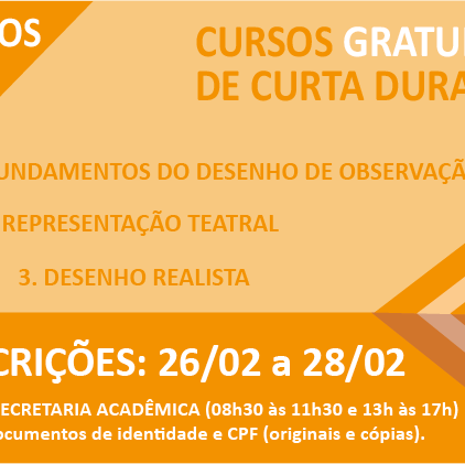 #15019 Campus abre inscrições para cursos gratuitos do NUARTE