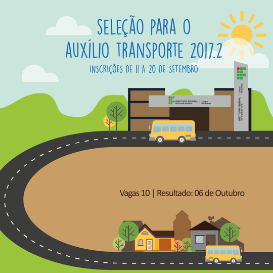 #15606 Inscrições abertas para programa de auxílio transporte 