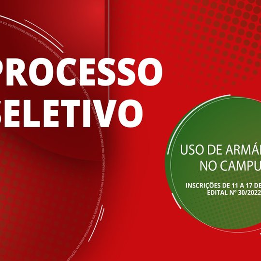 #15629 Publicado edital para uso de armários no Campus