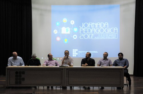 Jornada Pedagógica no Auditório Pedro Silveira e Sá Leitão. Foto: Jônatas Moura