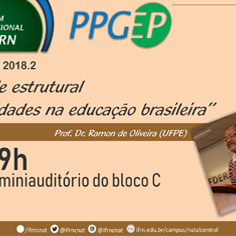 #15964 Programa de Pós-graduação em Educação Profissional realiza aula inaugural nesta sexta, 10/08