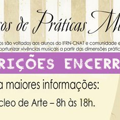 #16004 Encerradas inscrições para os cursos de música
