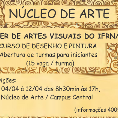 #16008 Núcleo de Arte inscreve para curso de desenho e pintura