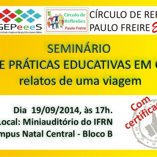 #16092 Seminário sobre práticas educativas em Cuba: relatos de uma viagem