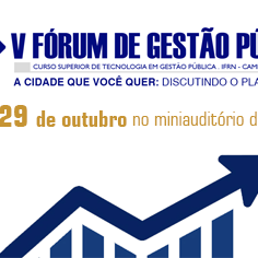 #16350 "Fórum de Gestão Pública" ocorre nos dias 28 e 29 de outubro