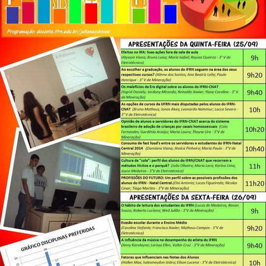 #16352 II Mostra de Pesquisas Estatísticas do CNAT acontece nos dias 25 e 26 de setembro