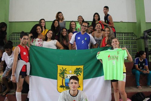 Delegação do IFRN durante a fase regional dos jogos, em João Pessoa