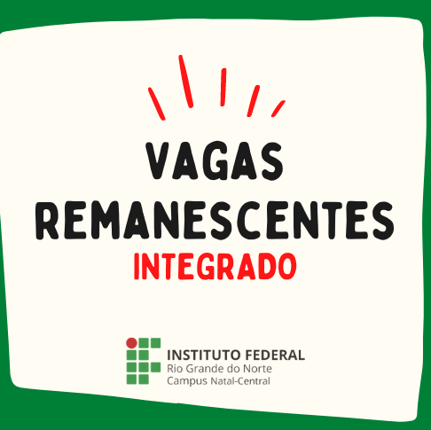 #16708 CNAT divulga 9ª lista das vagas remanescentes dos Cursos Técnicos Integrados