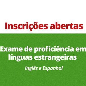 #17080 Inscrições abertas para exame de proficiência em línguas estrangeiras