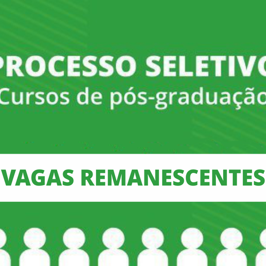 #17086 Divulgada 1ª lista de vagas remanescentes para especialização em Gestão Ambiental