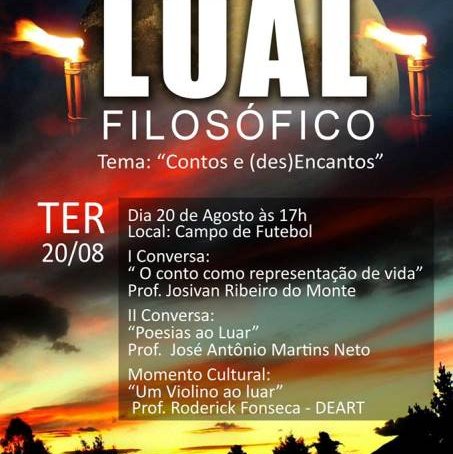 #17106 COAS promove Lual Filosófico no próximo dia 20 de agosto