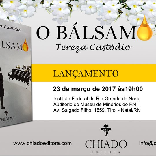 #17182 Livro “O Bálsamo” é lançado no IFRN Natal Central no dia 23 de março