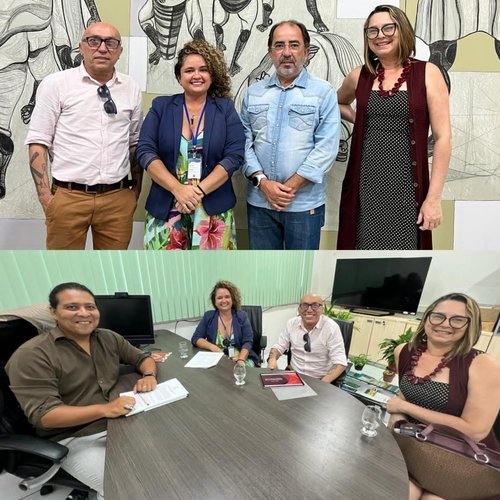 Grupo se reuniu com diretores dos campi Natal-Central e Natal-Zona Leste. Fotos: Davi Severiano/Glácio Menezes.