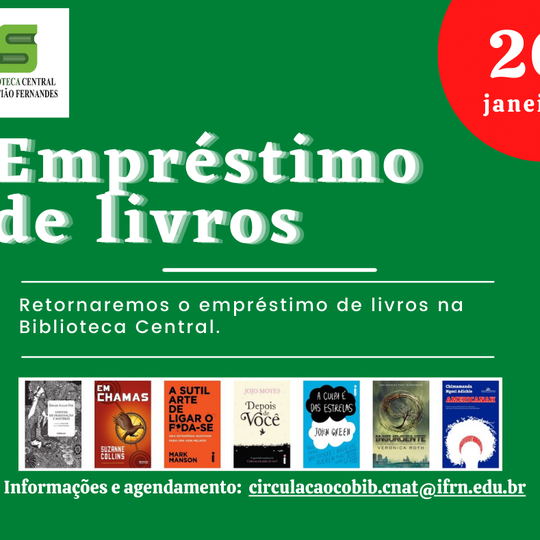 #17565 Biblioteca Central do CNAT volta a realizar empréstimos de livros