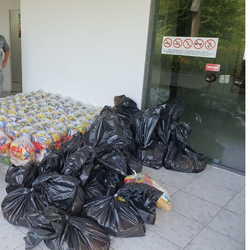 #17603 Campanha solidária arrecada 116 cestas básicas para alunos do CNAT
