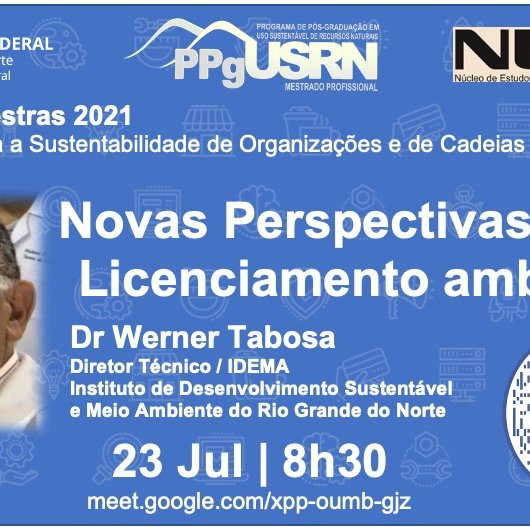 #17647 PPgUSRN promove palestra sobre Licenciamento Ambiental