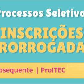 #17697 ProITEC e processos seletivos do IFRN recebem inscrições até 15 de junho