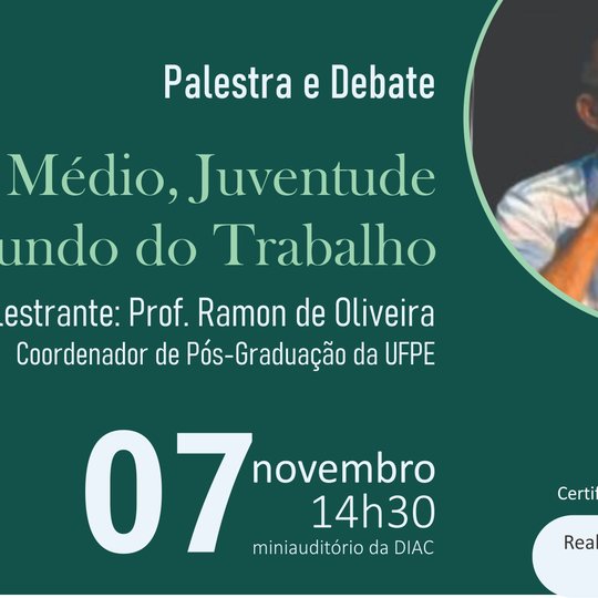 #17882 PPGEP promove palestra “Ensino Médio, Juventude e Mundo do Trabalho”