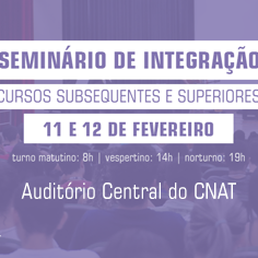 #17938 Volta às aulas e Seminário de Integração acontecem na segunda (11)