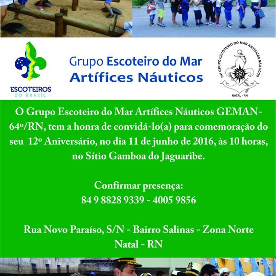 #17983 Grupo Escoteiros do Mar comemora seus 12 anos