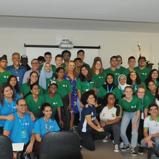 #17991 Campus Natal-Central recebe 40 intercambistas do Programa BP Global STEM Academies