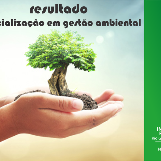 #18202 Divulgada lista de aprovados para especialização em Gestão Ambiental