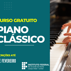 #18247 Abertas inscrições para Curso de Piano Clássico