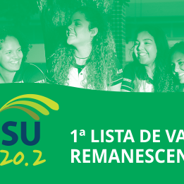 #18323 Divulgada 1ª Lista de Vagas Remanescentes do SiSU 2021.2