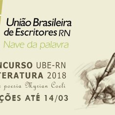 #18384 Inscrições abertas para 1º Concurso de Literatura promovido pela UBE-RN