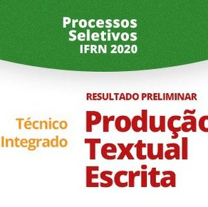 #18487 Integrado: resultado preliminar da Produção Textual Escrita está disponível