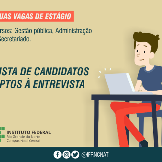 #18719 Entrevistas da seleção de estágio da DIAREN acontece nesta quarta-feira (12)