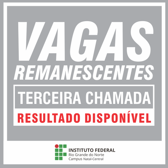 #18855 CNAT divulga terceira lista de chamada das vagas remanescentes 