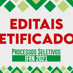 #18895 Anunciada 3ª retificação do Edital para Cursos Técnicos na forma Subsequente