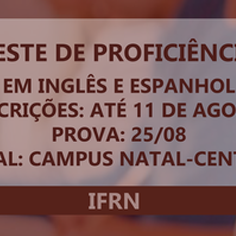 #19006 IFRN e Funcern realizam 2º exame de proficiência em Línguas Estrangeiras de 2019 