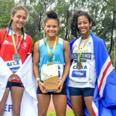 #19192 Aluna de projeto do CNAT ganha "Campeonato Brasileiro Caixa de Atletismo sub 16"