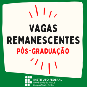 #19260 Publicada 2ª lista de chamada de Vagas Remanescentes de Pós-Graduação Lato Sensu