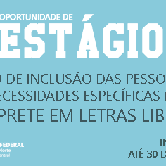 #19679 Napne prorroga inscrições para seleção de estágio de tradutores e intérpretes de Libras