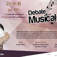 #19763 "Debate musical" acontece no próximo dia 25/06